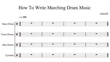 Muse Score 2 Tutorial | Writing Marching Drum Music