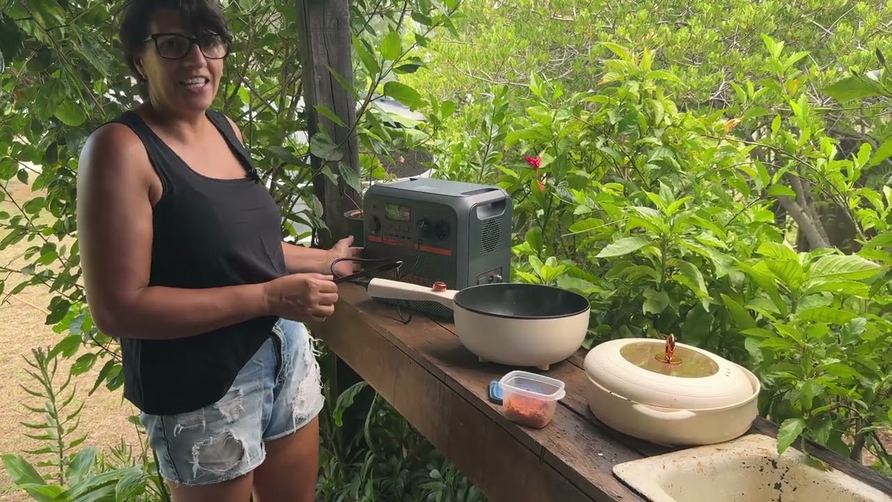 Almoço raiz com energia gratuita do sol -  BLUETTI AC180P