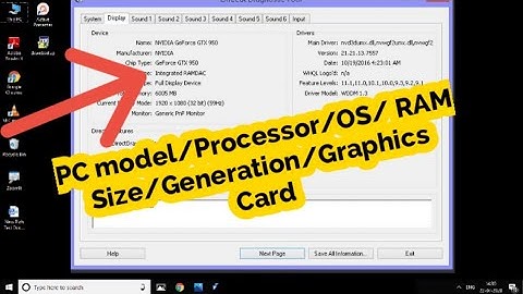 How to Check PC Model /Processor /OS/ RAM /Size/ Generation/ Graphics etc | RAM Solution | Tamil