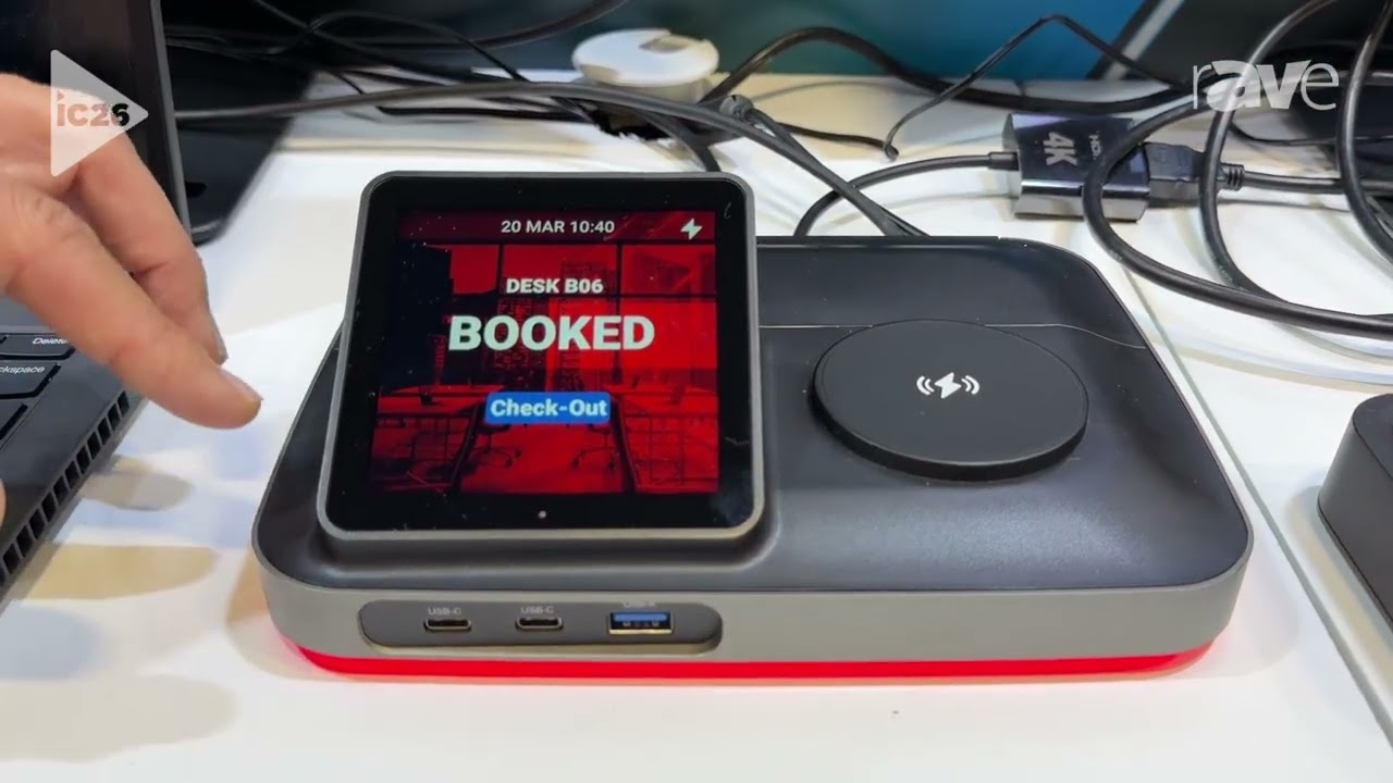 InfoComm 2026: Qbic Technology Presents TDD-1000 BookBuddy Connect Desk Booking and Docking Device