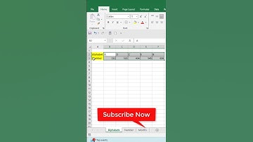 Sort From Left to Right in Excel #excel #myexceltutor #worksheet