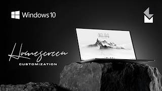 Cleanest Desktop Ever: Make Your Windows 10 Look Clean &amp; Minimal - Aesthetic Setup - #MiM_PC001