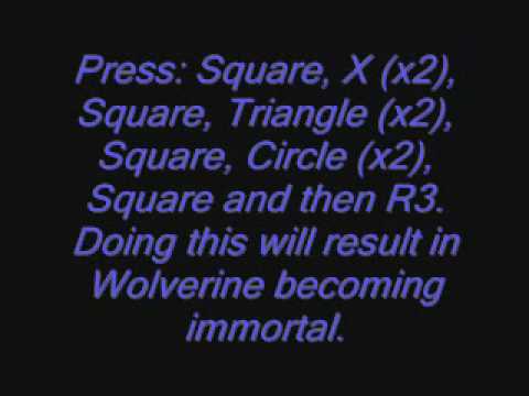 x men origins wolverine cheats