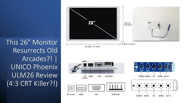 This 26" Monitor Resurrects Old Arcades?! | UNICO Phoenix ULM26 Review (4:3 CRT Killer?!)