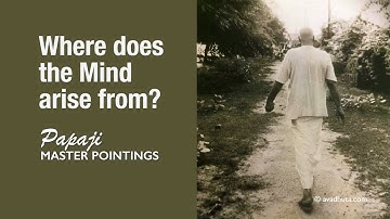 PAPAJI - Where does the Mind arise from? (Papaji Master Pointings)