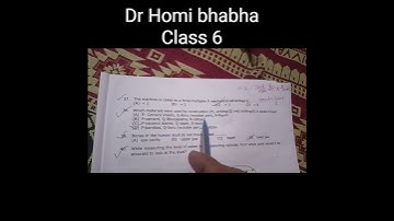 dr homi bhabha class 6 38) question #class6 #homibhabha #drhomibhabha