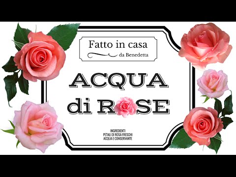 ACQUA DI ROSE FATTA IN CASA DA BENEDETTA