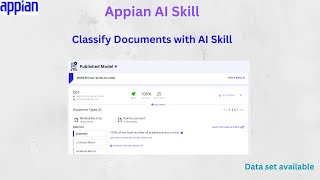 Appian AI Skill Intro | Classify Document using AI Skill | Appian Tutorials | Appian AI