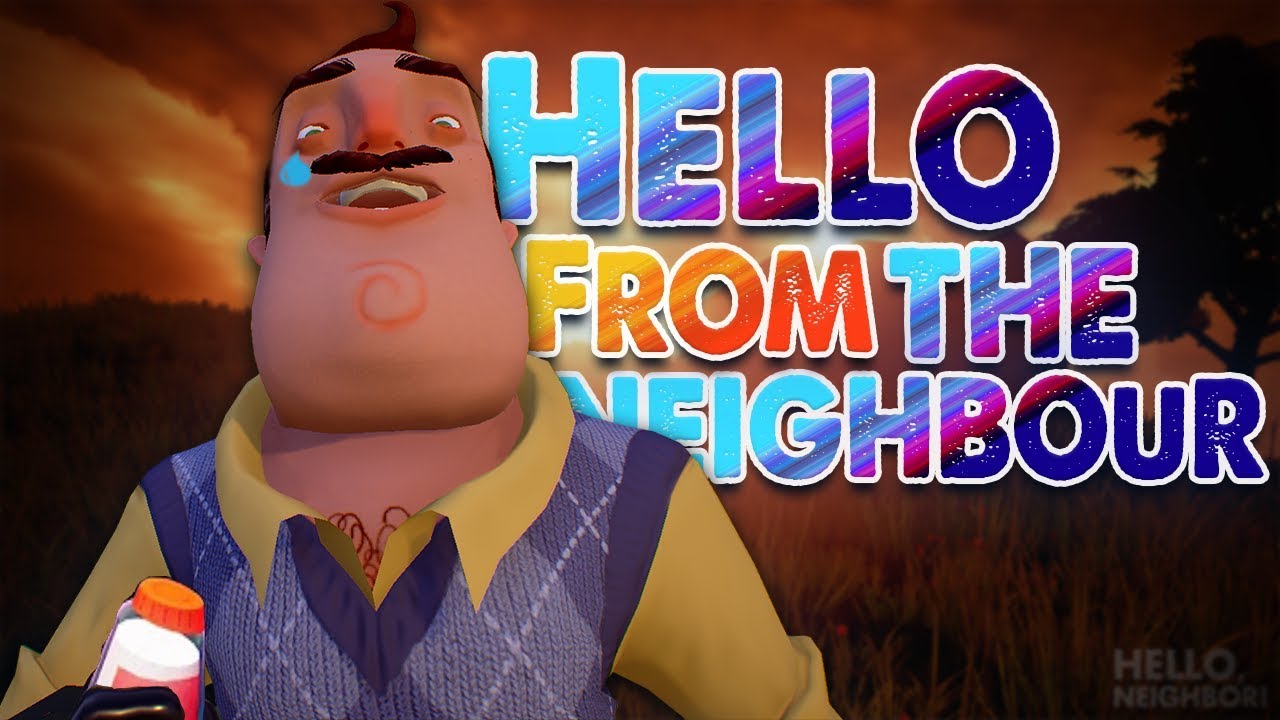 SAYING HELLO TO MY NEIGHBOUR!( He didnt like it)| Hello Neighbour Beta 3