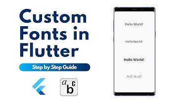 How to add custom font in flutter | How to add own fonts to flutter. #flutter #customFonts