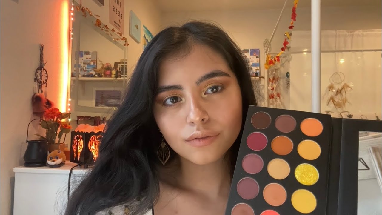 autumn makeup grwm + testing out 18s sunset Morphe palette