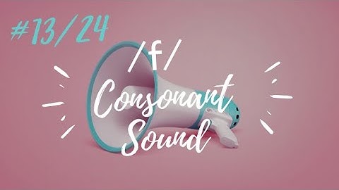 /f/ Consonant Sound (video 13/24) - Learn English with Julia
