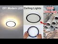 Diy how to make a modern style led ceiling lights