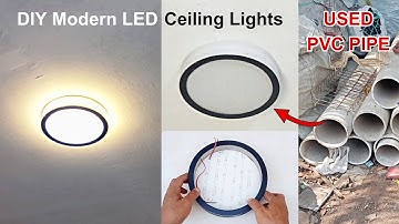 DIY How to Make a Modern Style LED Ceiling Lights