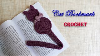 cut & easy crochet cat bookmark tutorial for beginners