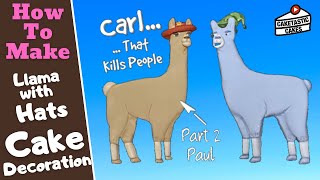 Paul from Llamas with Hats Cake Tutorial Part 2 Carl That Kills People Cake Decorating