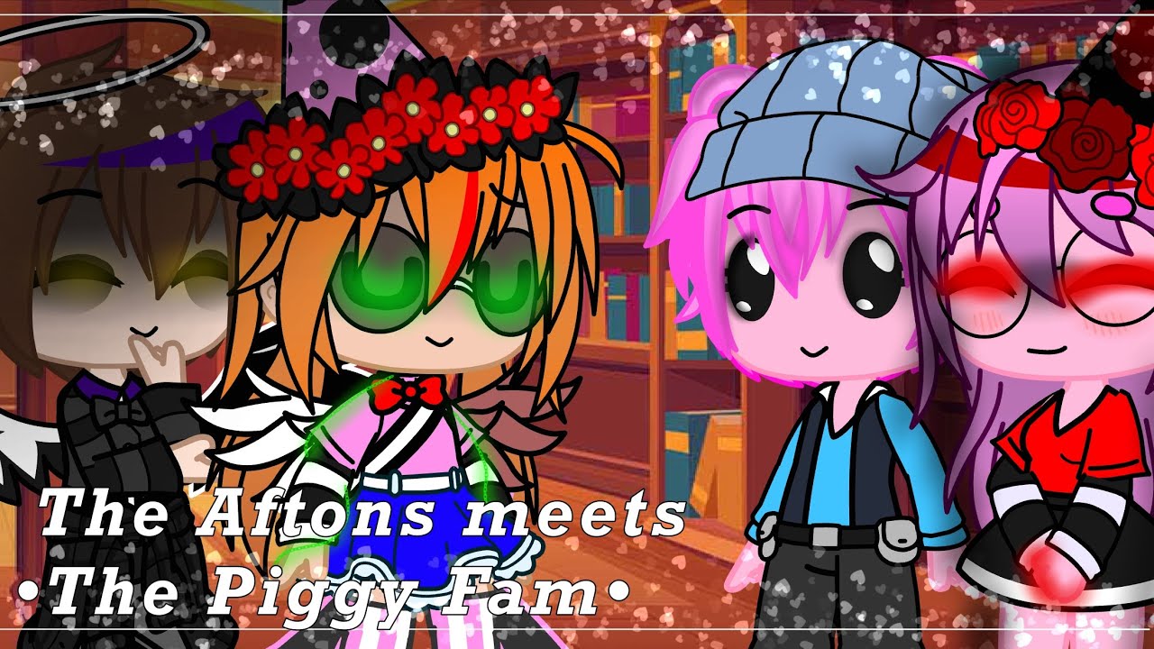 The Aftons meets the Piggy Fam || 24Hour Challenge || {FNAF & Piggy Fandom}