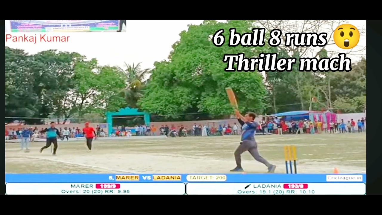 tennis cricket mach 6 ball 8 runs needed 😲 Thriller game @tenniscricket ...