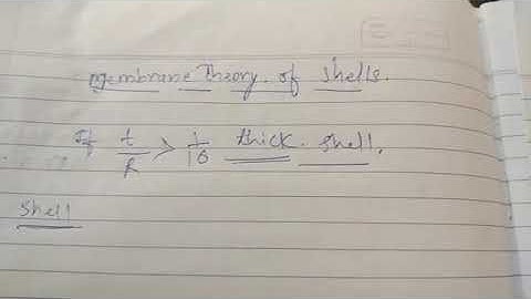 Membrane Theory of shells