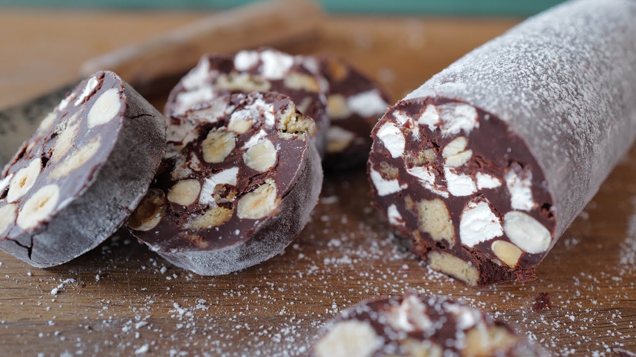La recette bluffante du saucisson au chocolat trompe l'oeil, facile et amusante