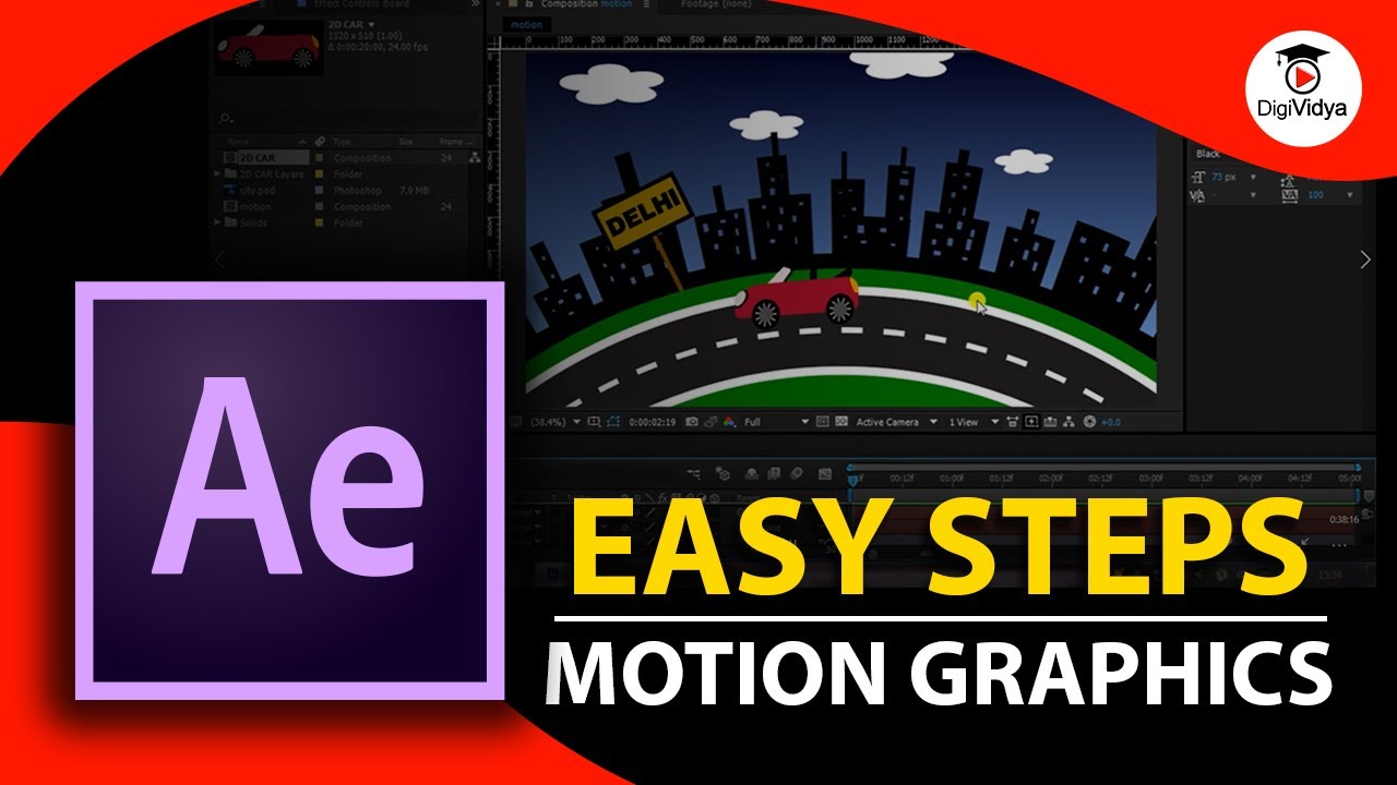 adobe after effect motion graphic tutorial