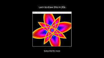 How to make an Amazing Flower Design using python #pythonturtle #turtle #flower #design #flowers