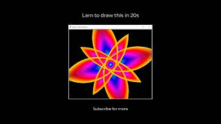 How to make an Amazing Flower Design using python #pythonturtle #turtle #flower #design #flowers