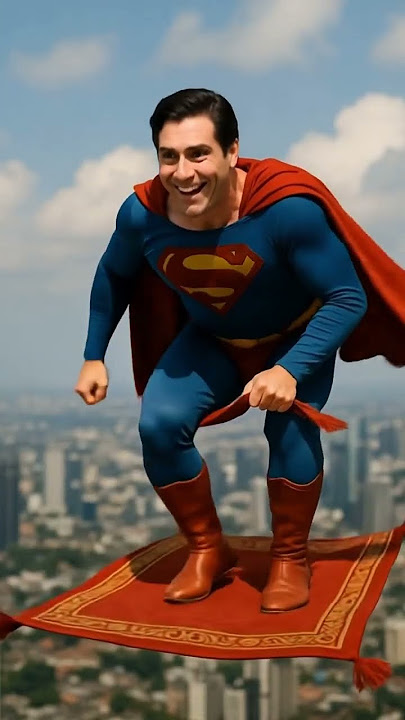 Superman 🦸🏻‍♂️ x Alif Laila #superman #aliflaila #ai #aiart #aivideo #funny #dccomics #shorts