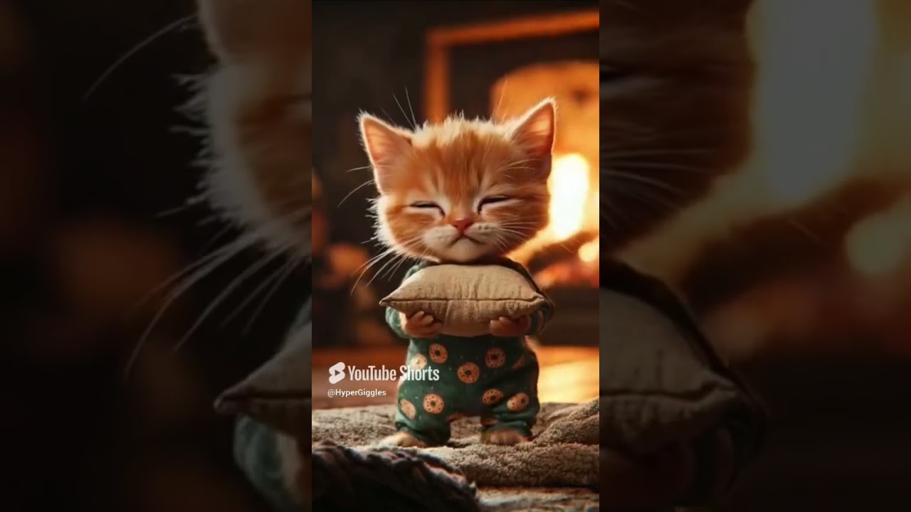 😂 CUTE ANIMATION: Watch This Cat's FIGHTING SLEEP MOMENT Turn Into the Coziest Nap Ever! 😴