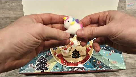 Day 17 Christmas Advent Calendar Squishies Bath Toys Opening Squishy Kawaii Mochi Fidget Toy Unboxin