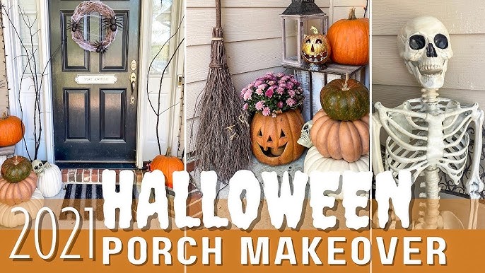 Outdoor Halloween Decorations 2020 | Halloween Front Porch Decor ...