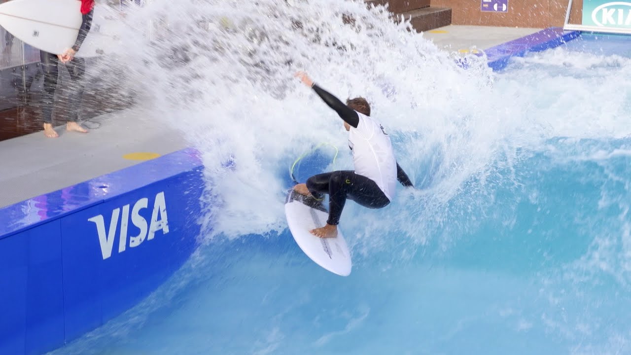 River Surfing in Munich, Germany