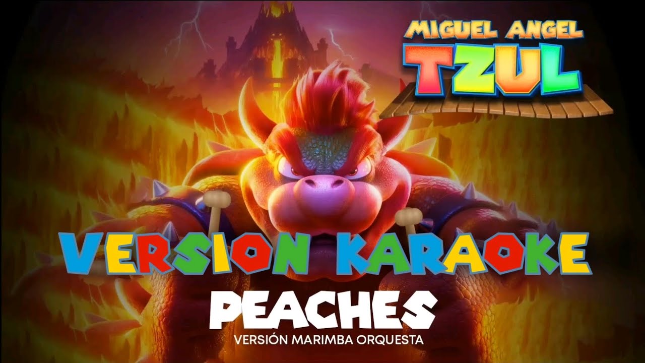 Peaches (Miguel Angel Tzul y Su Marimba Orquesta Versión karaoke) YouTube