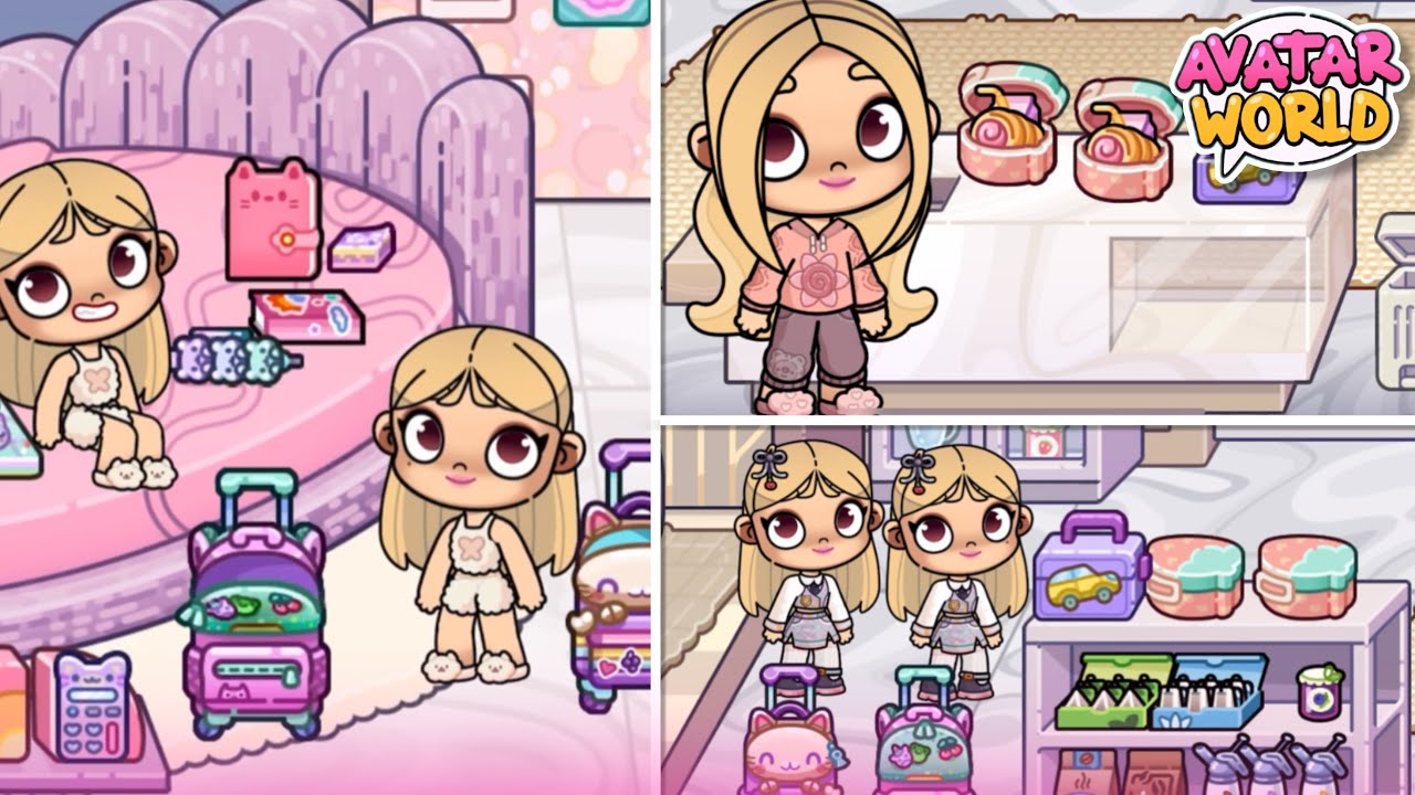 ROTINA DE VOLTA ÀS AULAS DAS GÊMEAS DEPOIS DAS FÉRIAS 📚🧃💗 (AVATAR WORLD)