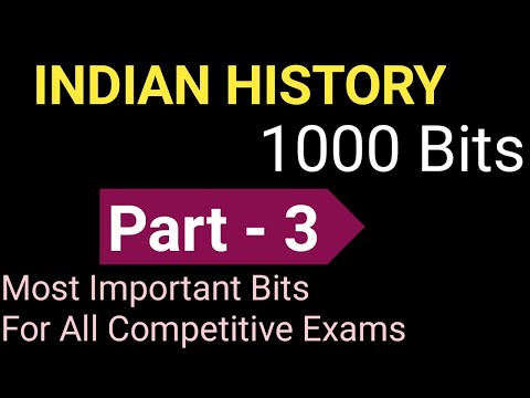 Indian History Bits in Telugu || 1000 Bits Part - 3 | History Practice Bits | Raji Smart Tutorials