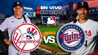 🔴 EN VIVO: NEW YORK YANKEES vs TWINS MINNESOTA - MLB LIVE - PLAY BY PLAY