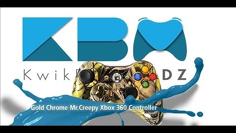 Custom Gold Chrome Mr.Creepy Xbox 360 Controller