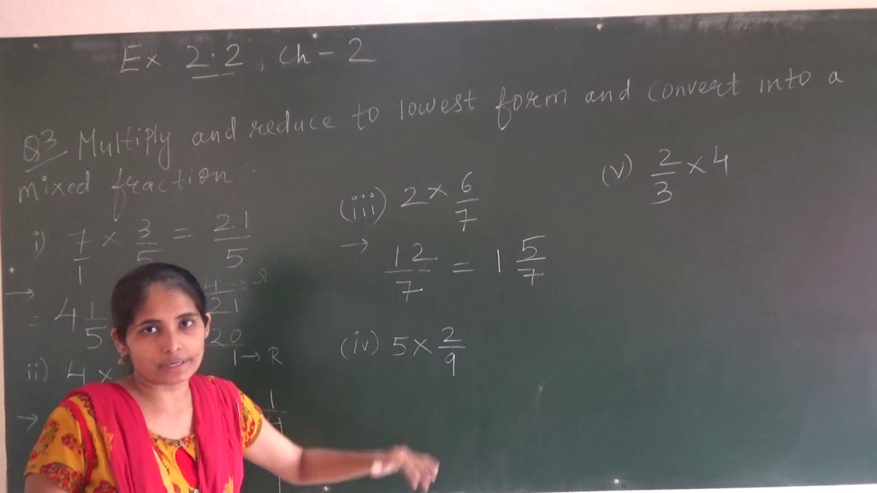 CLASS VII MATHS NCERT Ls 2 Fractions And Decimals Q 3 EX 2 2 YouTube
