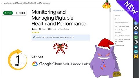 Monitoring and Managing Bigtable Health and Performance  | #2024 | #GSP1056 |#qwiklabs