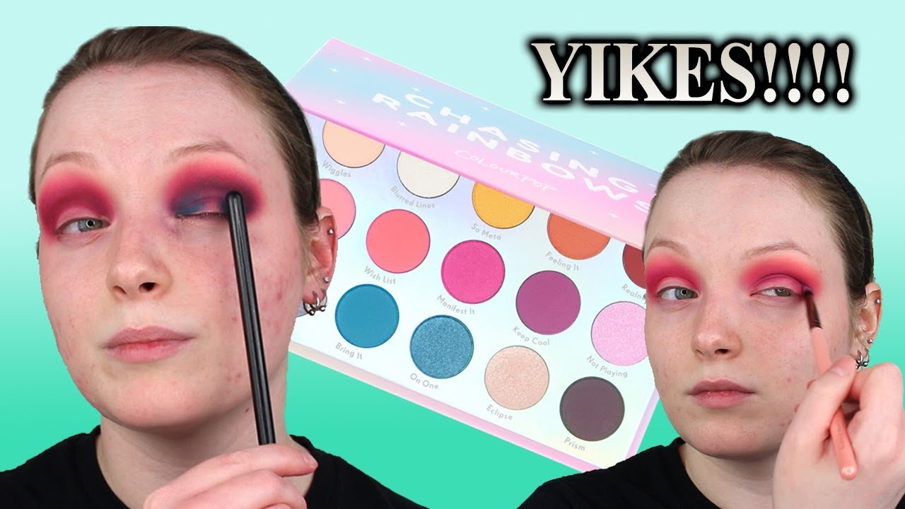 YIKES.....COLOURPOP CHASING RAINBOWS REVIEW AND FIRST IMPRESSIONS (SWATCHES INCLUDED)