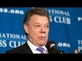 Juan Manuel Santos Talks About Colombian Peace Process in 2013