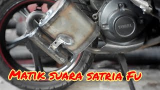 Knalpot 2 tak pasang di motor 4 tak | knalpot Vespa pasang di motor matik