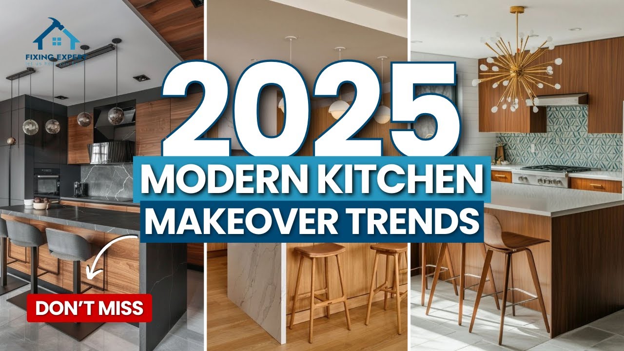 Modern Kitchen Makeover Trends 2025 | Stylish Cabinet Design | Luxury ...