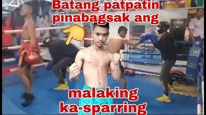 Batang patpatin pinabagsak ang malaking ka-sparrin...