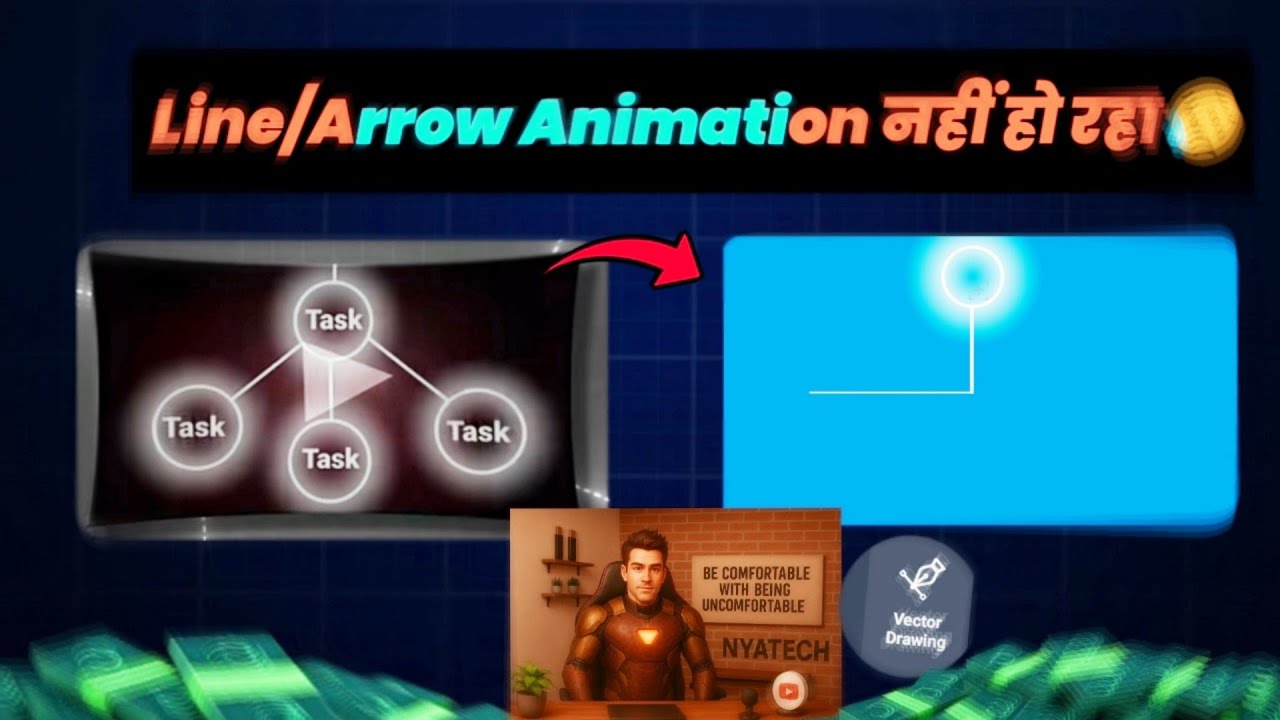 Line Animation Vector Drawing alight motion problem fix | alight motion ...