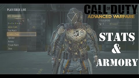 Call of Duty AW combat record - Prestige 11 stats tour and armory walkthrough