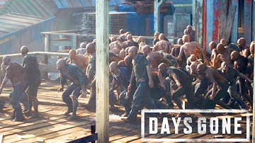 FIRST ZOMBIE HORDE ENCOUNTER || Days Gone