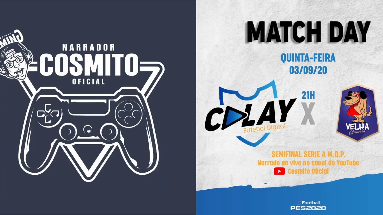C PLAY FUTEBOL DIGITAL VS VELHA GUARDA-Narração Cosme Eduardo,