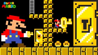 What if Mario and Tiny Mario's Key Doors Golden Maze