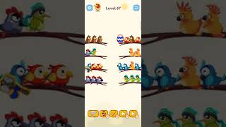 Bird Sort Colour GAMEPLAY LEVEL 67🔥Subscribe Channel@8-Bit games🔥